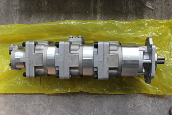 Насос 705-55-34180 Komatsu WA380-3 (SAL100+50+36+25(127/14шл/порты под фланец/лев.))