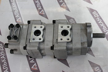Насос Komatsu PC50(SBR14/14/9(82,6(2болта)/11шл/порты в корп.под фланец/пр.))