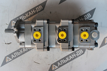 Насос 705-41-08240 Komatsu PC28UU-2 (SBR11/11/7/2,5(82,6/11шл/порты под фланец/пр.))