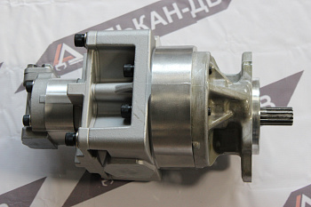 Насос 705-52-40130 Komatsu WA450-3/WA600-3 (SAR140+28(127/14шл/порты под фланец/пр.))