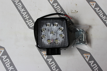Фара 9 LEDS(27W/107х109х52)