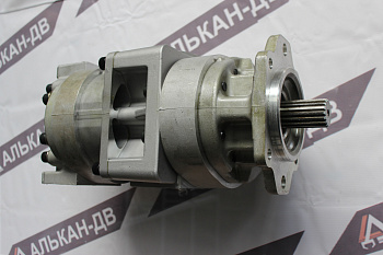 Насос 705-53-42000 Komatsu WA600-3/WD600-3 (SAR100+125(127/17шл/порты под фланец/пр.))